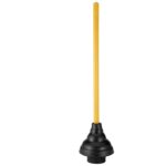 Toilet Plunger 6", Black/Yellow
