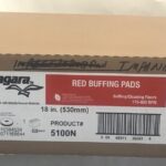 Buffing Pads, Red, 20", 5 ct